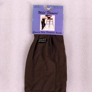 WILDFLOWERS Women's Brown Trouser Socks